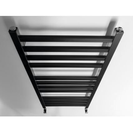 Sapho - Kúpeľňový radiátor METRO 89x45 cm matná čierna