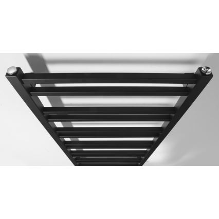 Sapho - Kúpeľňový radiátor METRO DOS  110x50 cm matná čierna