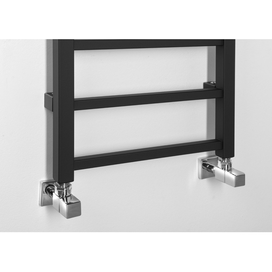 Sapho - Kúpeľňový radiátor METRO DOS 150x40 cm matná čierna