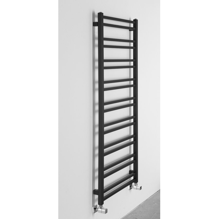 Sapho - Kúpeľňový radiátor METRO DOS 476W/230V 55x143 cm matná čierna