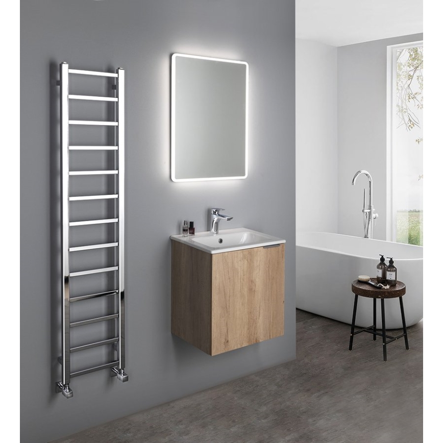 Sapho - Kúpeľňový radiátor METRO LIGHT 150x30 cm lesklý chróm