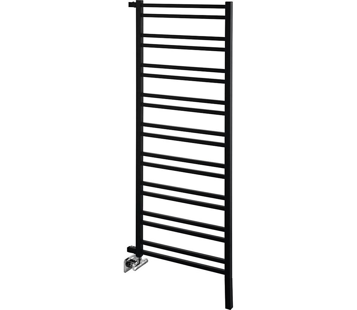 Sapho - Kúpeľňový radiátor METRO SPACE 525W 55x143 cm matná čierna IR438B