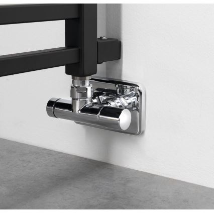 Sapho - Kúpeľňový radiátor METRO SPACE 525W 55x143 cm matná čierna