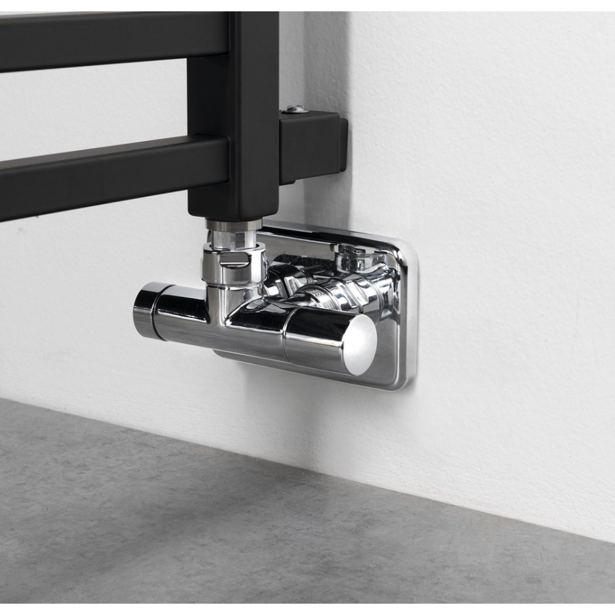 Sapho - Kúpeľňový radiátor METRO SPACE 525W 55x143 cm matná čierna