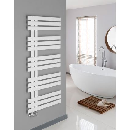Sapho - Kúpeľňový radiátor SILVANA 500W/230V 50x123 cm biela