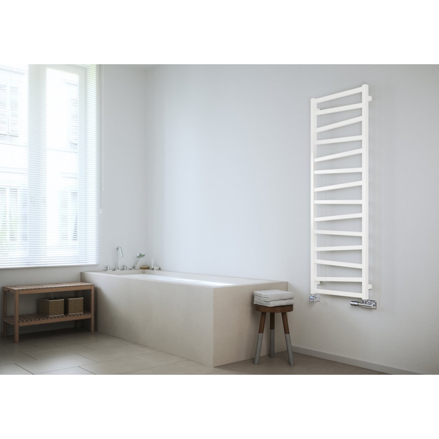 Sapho - Kúpeľňový radiátor ZIG 157x50 cm biely