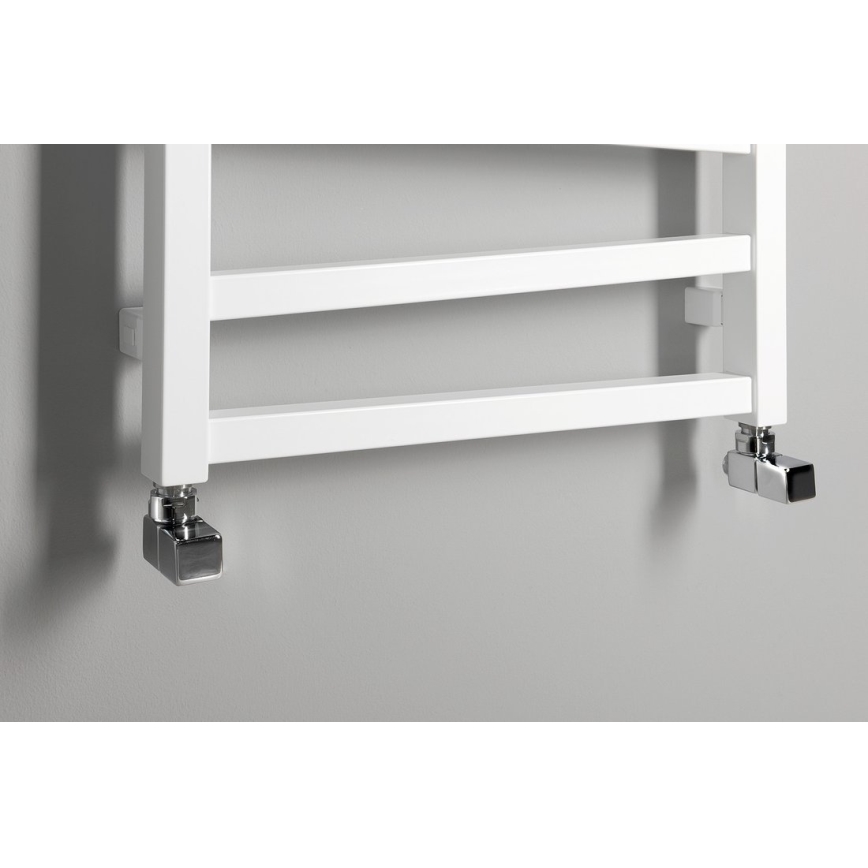 Sapho - Kúpeľňový radiátor ZIG 406W/230V 50x110 cm biela