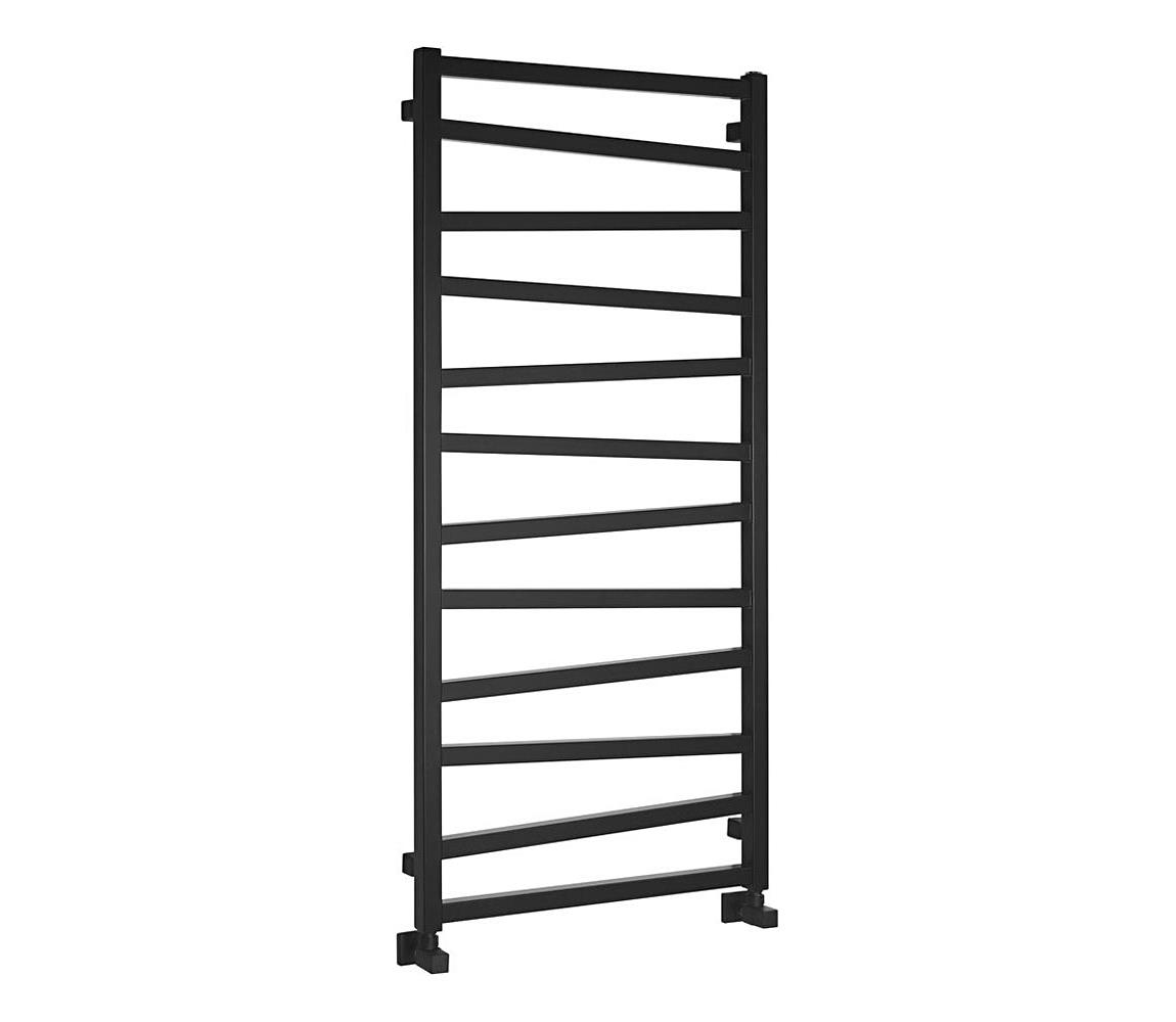 Sapho - Kúpeľňový radiátor ZIG 601W/230V 60x133 cm čierny ZG613B