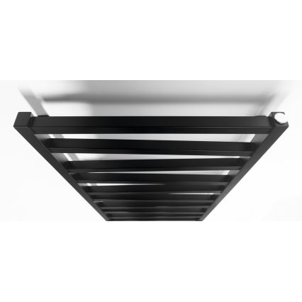 Sapho - Kúpeľňový radiátor ZIG 601W/230V 60x133 cm čierny
