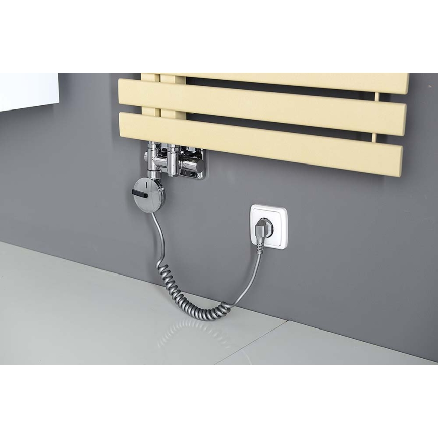 Sapho - Sada pripojovacích ventilov na stredové pripojenie TWIN COMBI pravá/lesklý chróm