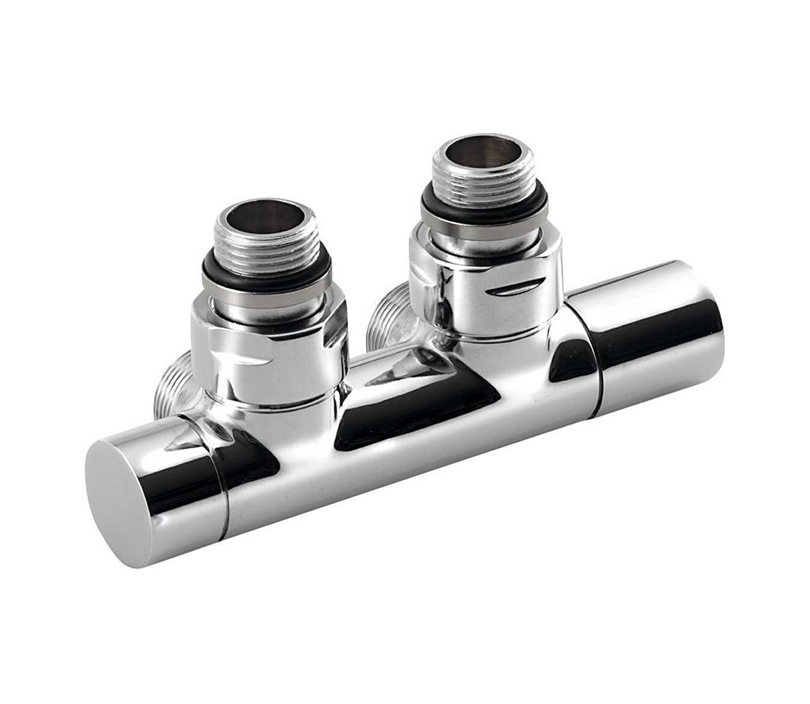 Sapho - Pripojovacia sada lov pre stredové pripojenie TWIN, lesklý chróm CP401S