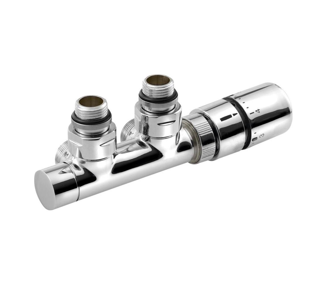 Sapho - Pripojovacia termostatická sada pre stredové pripojenie TWIN pravá/lesklý chróm CP3010S