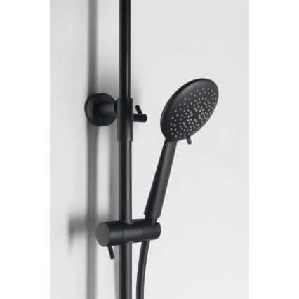 Sapho - Sprchová súprava SOLARIS s batériou, matná čierna
