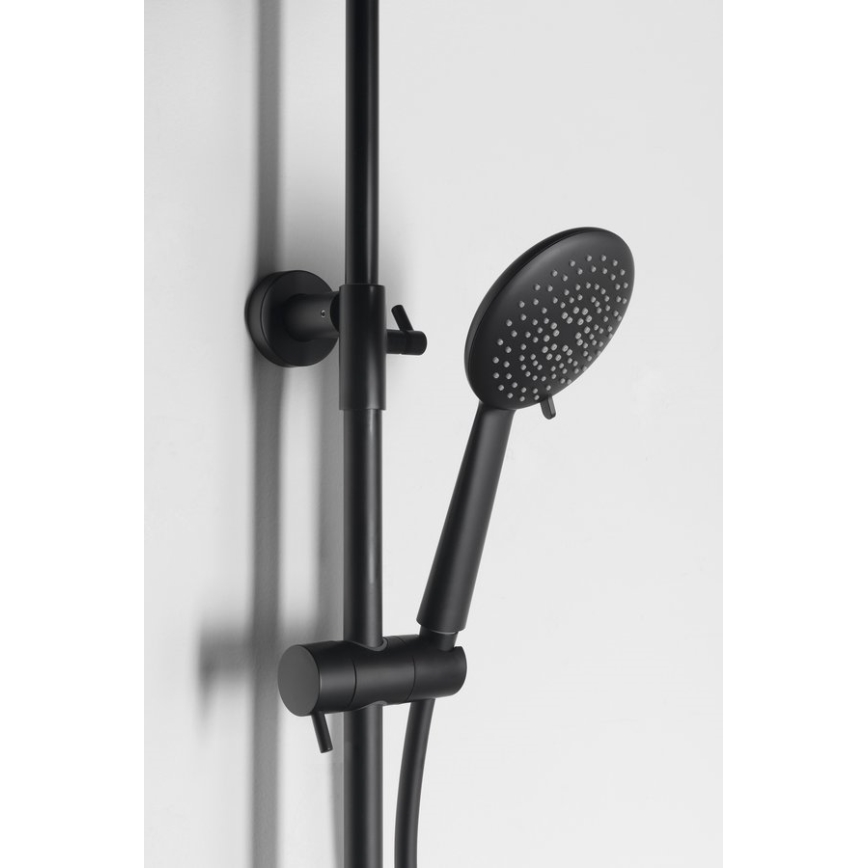 Sapho - Sprchová súprava SOLARIS s batériou, matná čierna