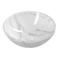 Sapho - Umývadlo na dosku DALMA pr. 42 cm keramika/Carrara/biela