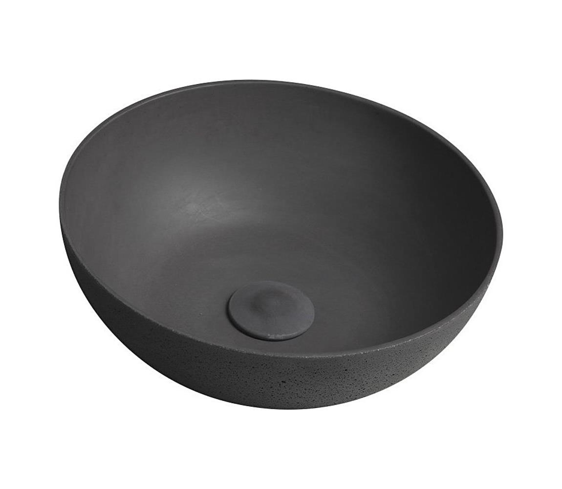 Sapho - Umývadlo na dosku FORMIGO pr. 39 cm betón/antracit FG316