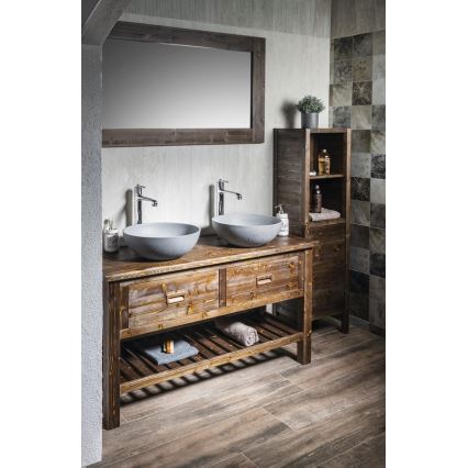 Sapho - Umývadlo na dosku FORMIGO pr. 39 cm betón/matná sivá