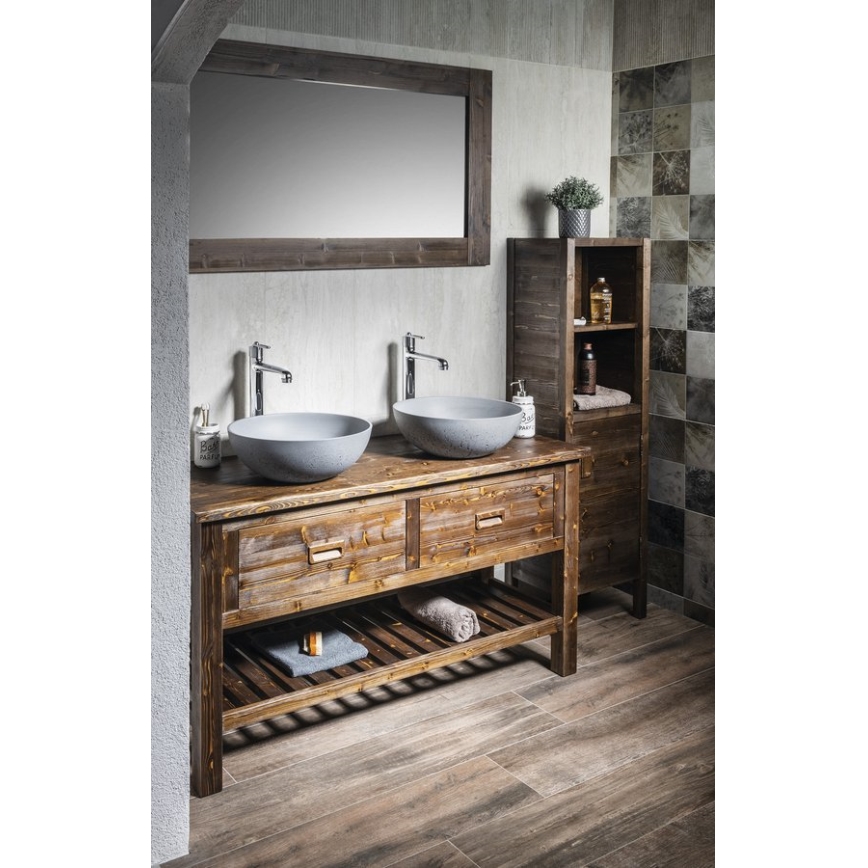 Sapho - Umývadlo na dosku FORMIGO pr. 39 cm betón/matná sivá