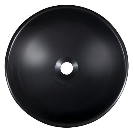 Sapho - Umývadlo na dosku PRIORI pr. 41 cm čierna/biela