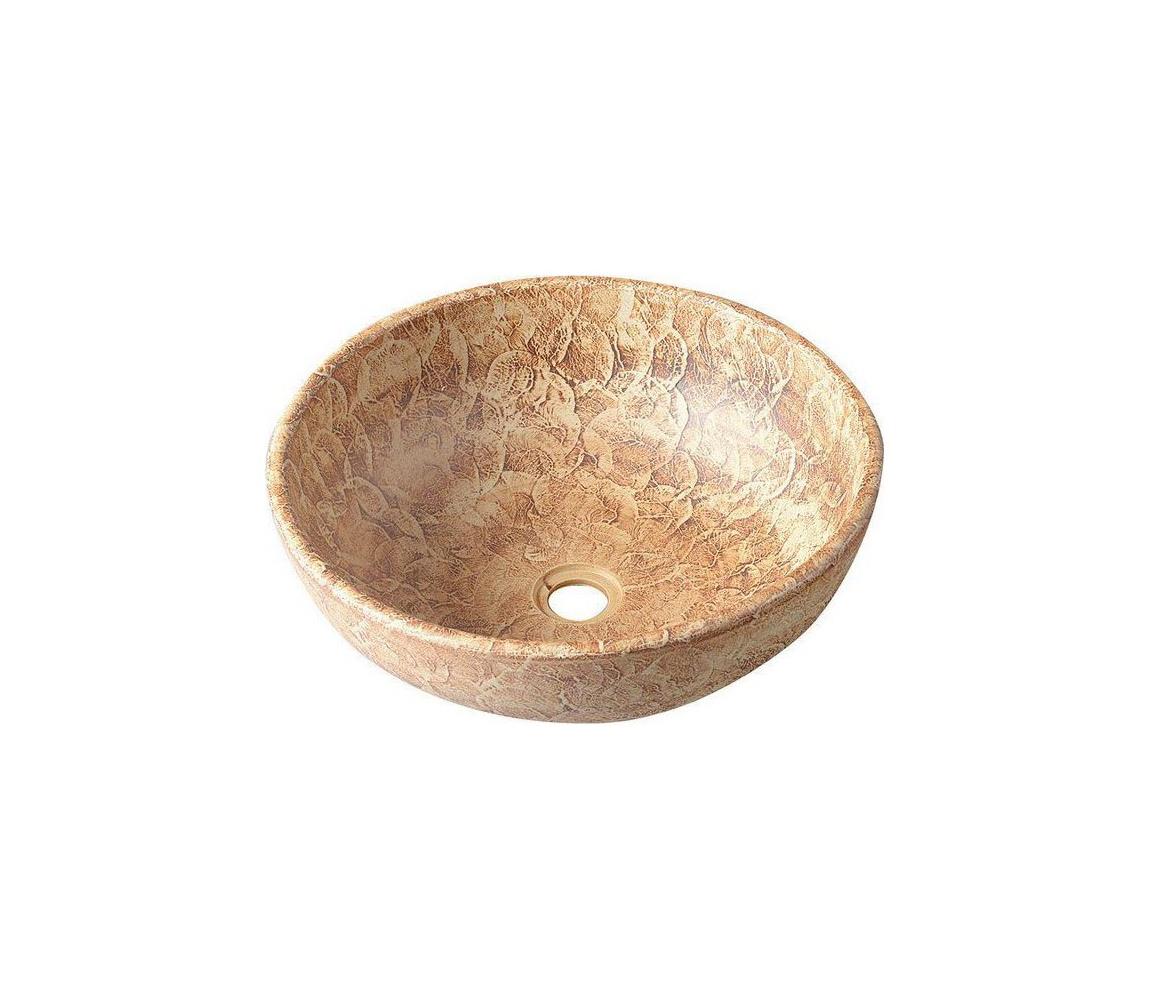 Sapho - Umývadlo na dosku PRIORI pr. 41 cm keramika/hnedá PI010