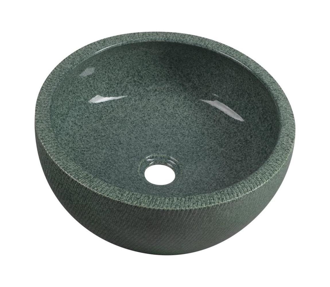 Sapho - Umývadlo na dosku PRIORI, priemer 42 cm, keramika/zelená PI013