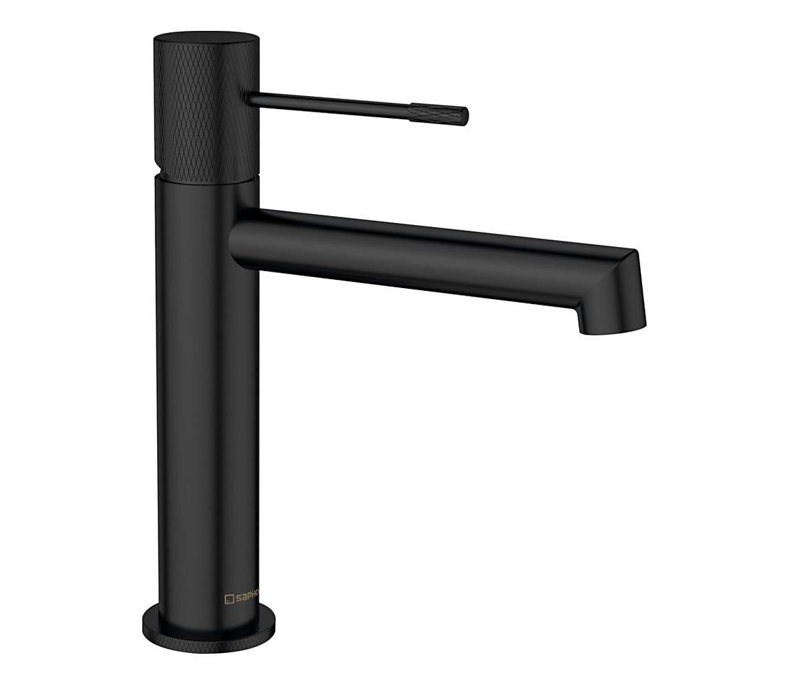 Sapho - Umývadlová batéria SOLARIS 20 cm matná čierna WD002B