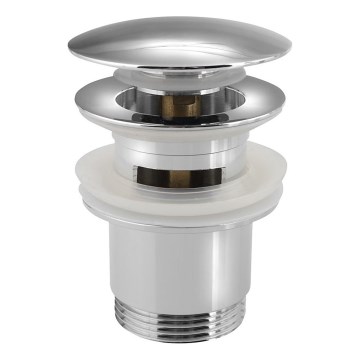 Sapho - Umyvadlová výpusť, priemer 6,7 cm, lesklý chróm