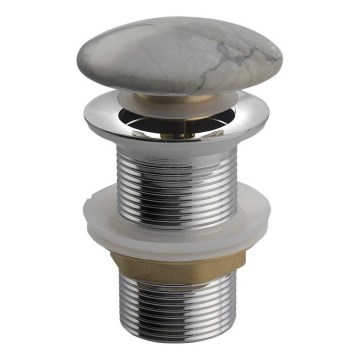 Sapho - Umývadlový odtok Click-Clack DALMA, priemer 6,7 cm, grigio