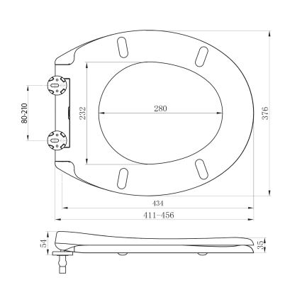 Sapho - WC sedátko ADINA SoftClose biele