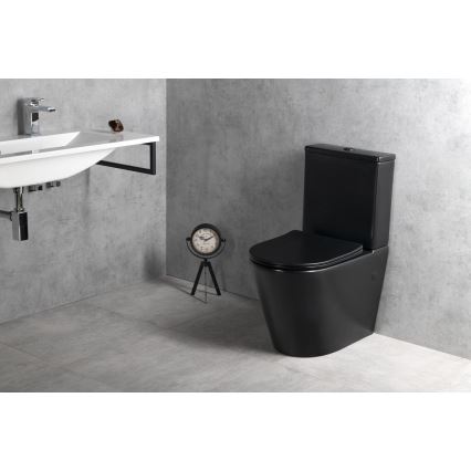 Sapho - WC sedátko PACO SoftClose, čierne