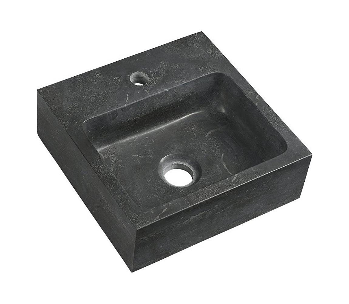 Sapho - Závesné umývadlo BLOK 30x30 cm antracit 2401-29