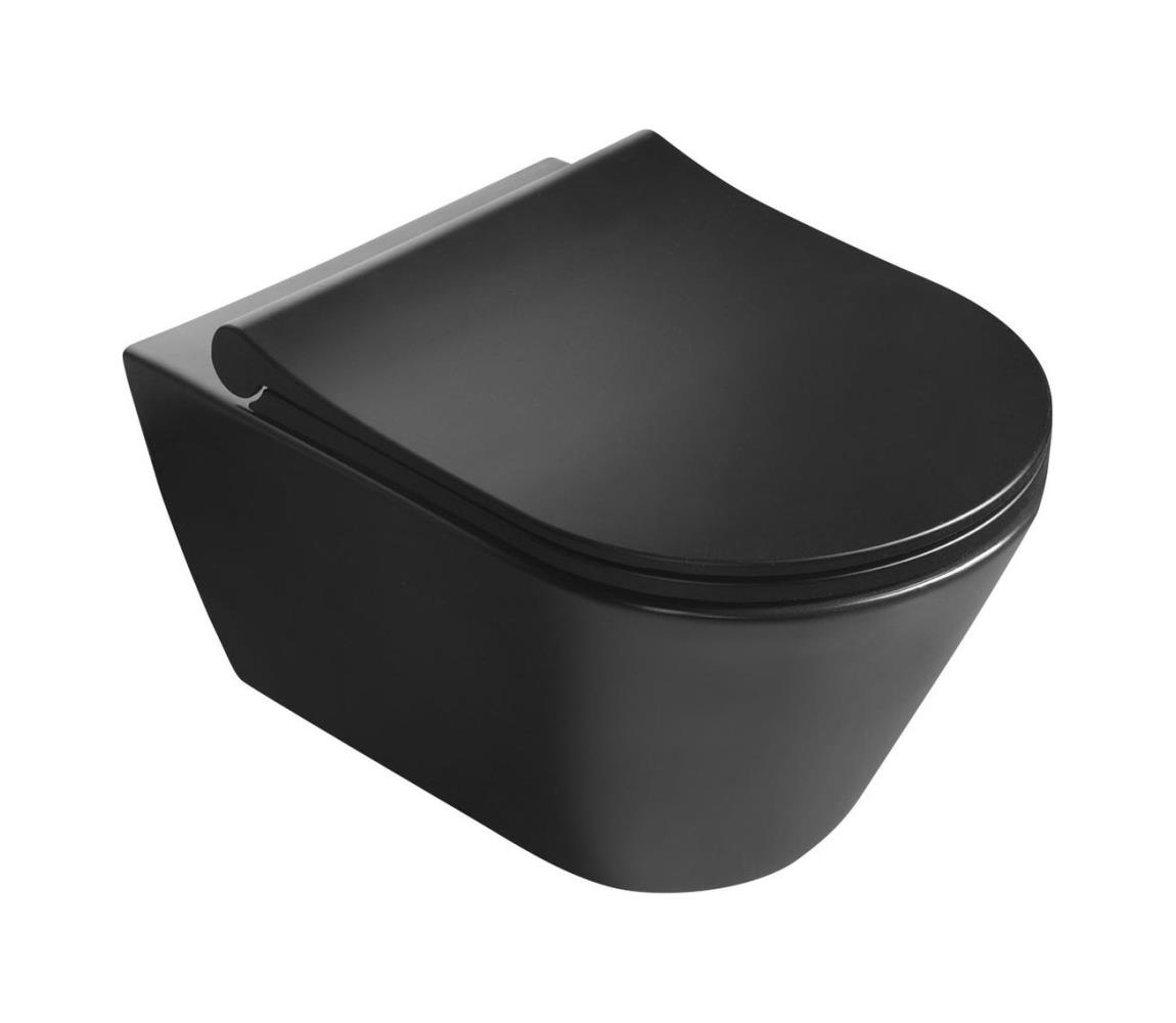 Sapho - Závesné WC AVVA keramika/čierna 100314-110