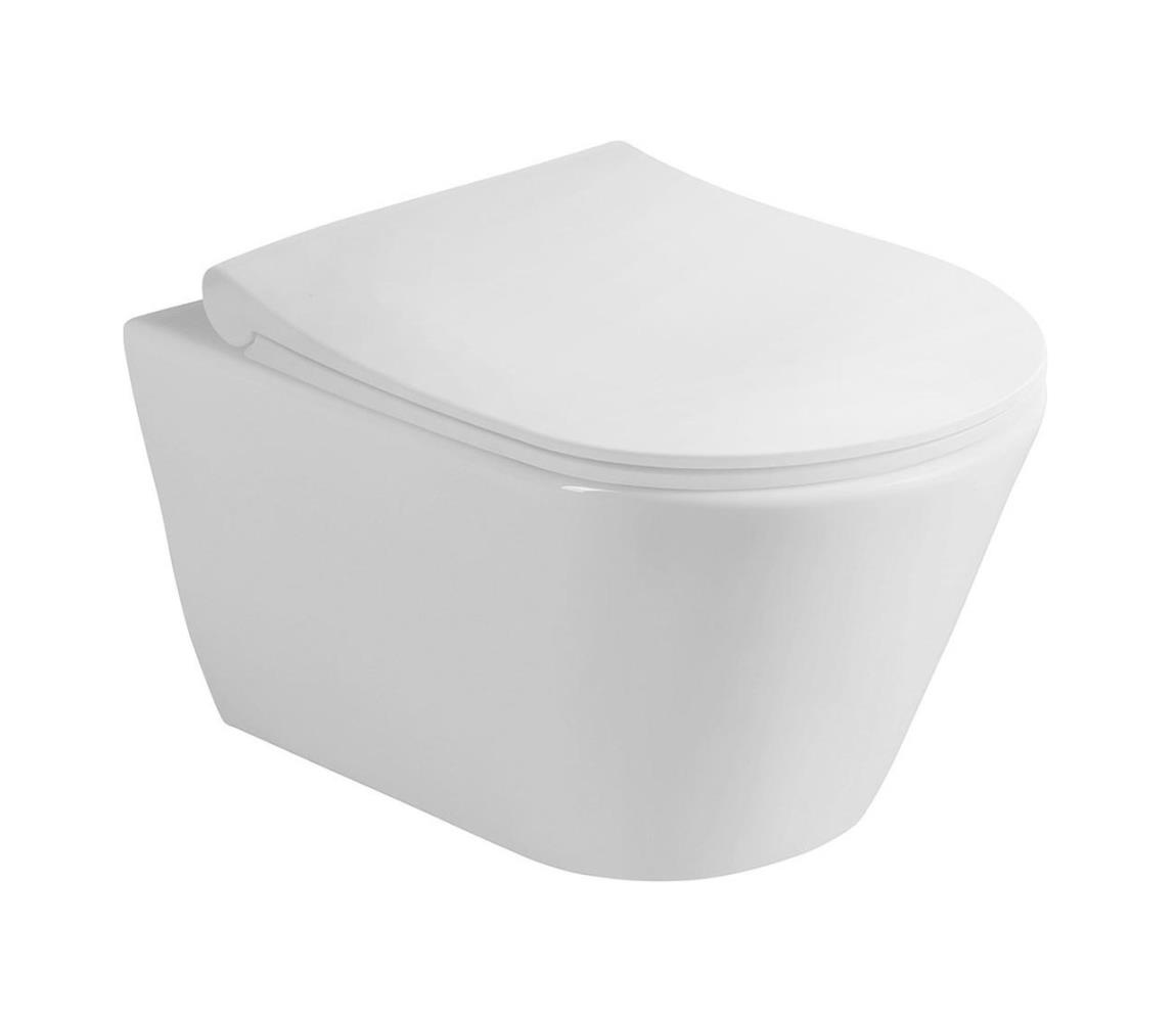 Sapho - Závesné WC s bidetovou sprchou AVVA CLEANWASH keramika/biela 100312