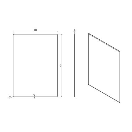 Sapho - Zrkadlo ACCORD 50x70 cm číre