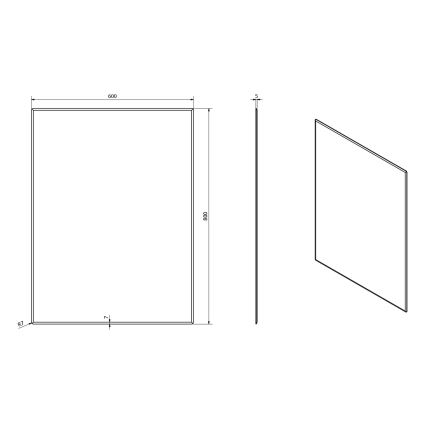 Sapho - Zrkadlo ACCORD 60x80 cm