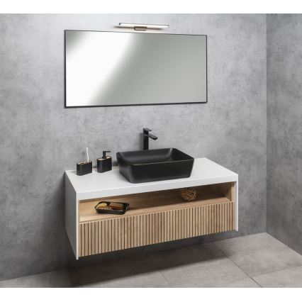 Sapho - Zrkadlo v ráme AROWANA 50x80 matná čierna