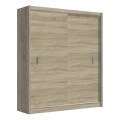 Šatní skriňa s posuvnými dverami SAPHIRA 203x215 cm dub sonoma
