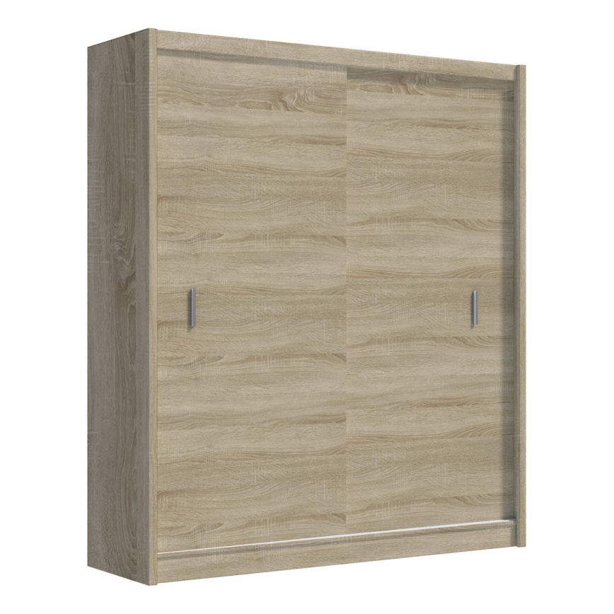 Šatní skriňa s posuvnými dverami SAPHIRA 203x215 cm dub sonoma