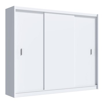 Šatní skriňa s posuvnými dverami SAPHIRA 250x215 cm biela
