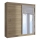 Šatní skriňa so zrkadlom SABRINA 203x215 cm dub sonoma
