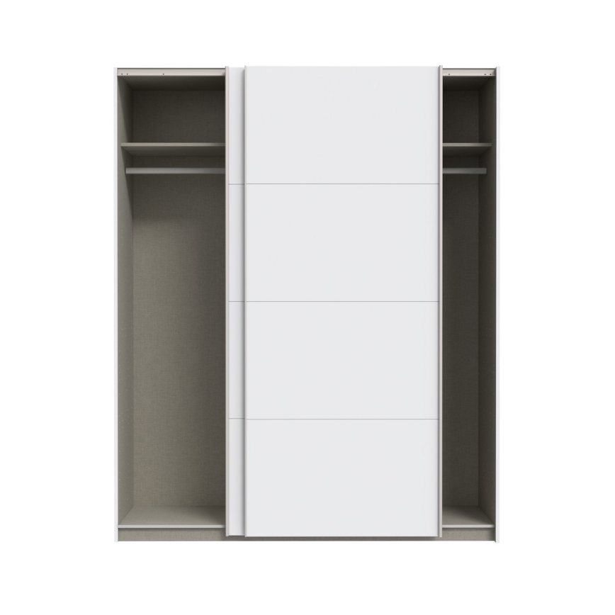 Šatníková skriňa KARO 170x210 cm biela