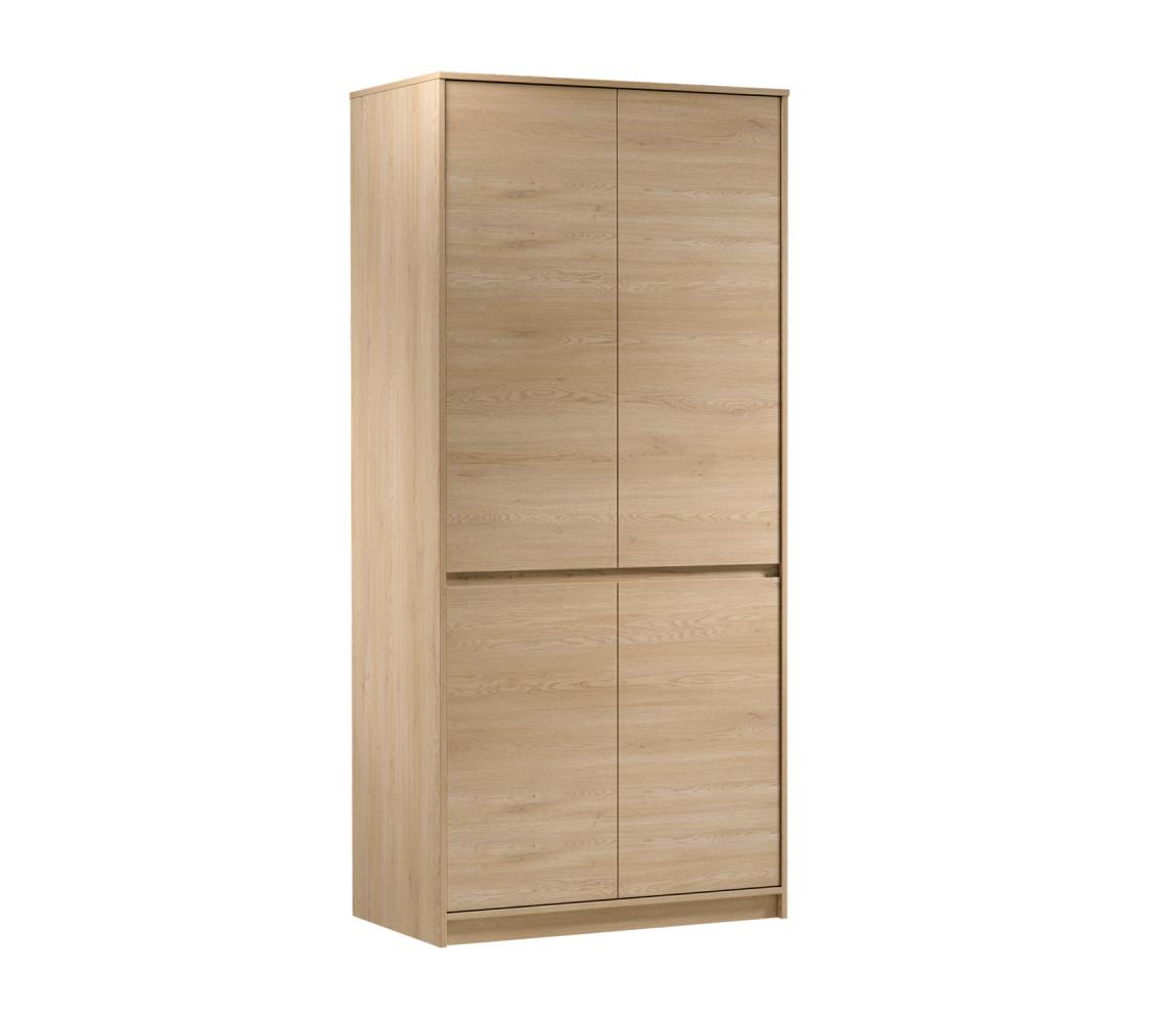 Gala Meble Šatníková skriňa MIYABI 90x198x52 cm dub Cremona S29-S4D-CRE