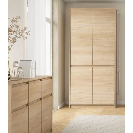 Šatníková skriňa MIYABI 90x198x52 cm dub Cremona