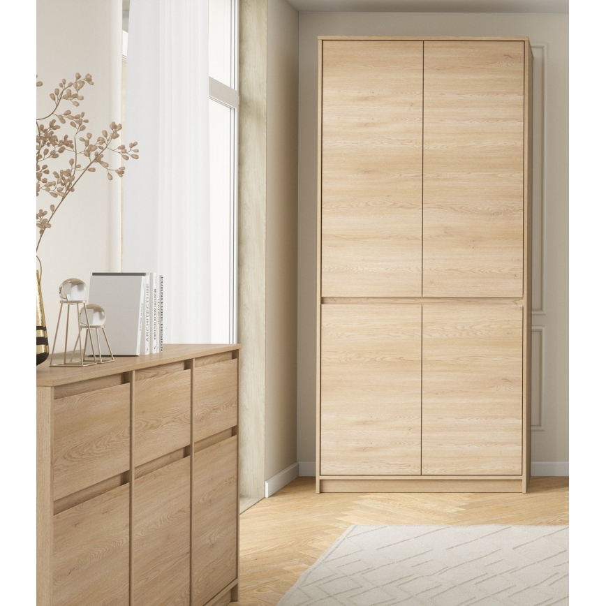 Šatníková skriňa MIYABI 90x198x52 cm dub Cremona