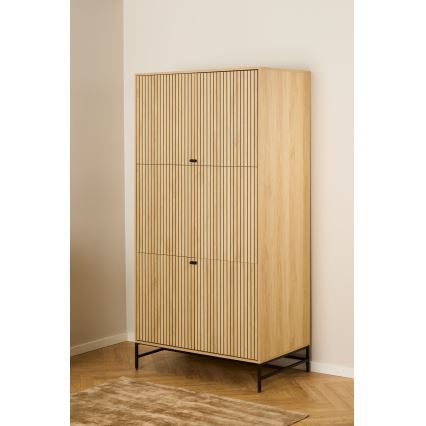 Šatníková skriňa OLIVIA 99x200 cm dub