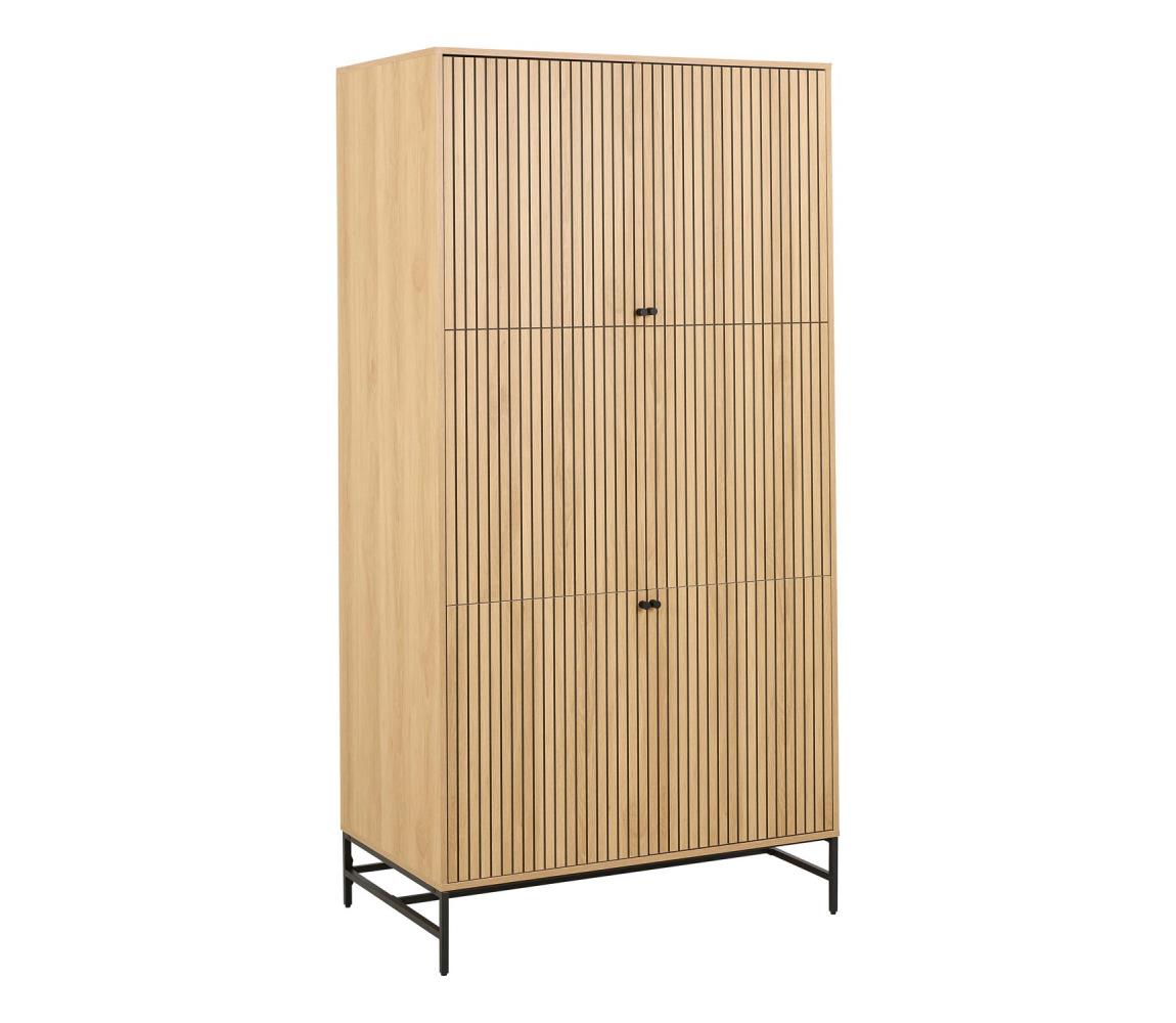 Šatníková skriňa OLIVIA 99×200 cm dub H000023726