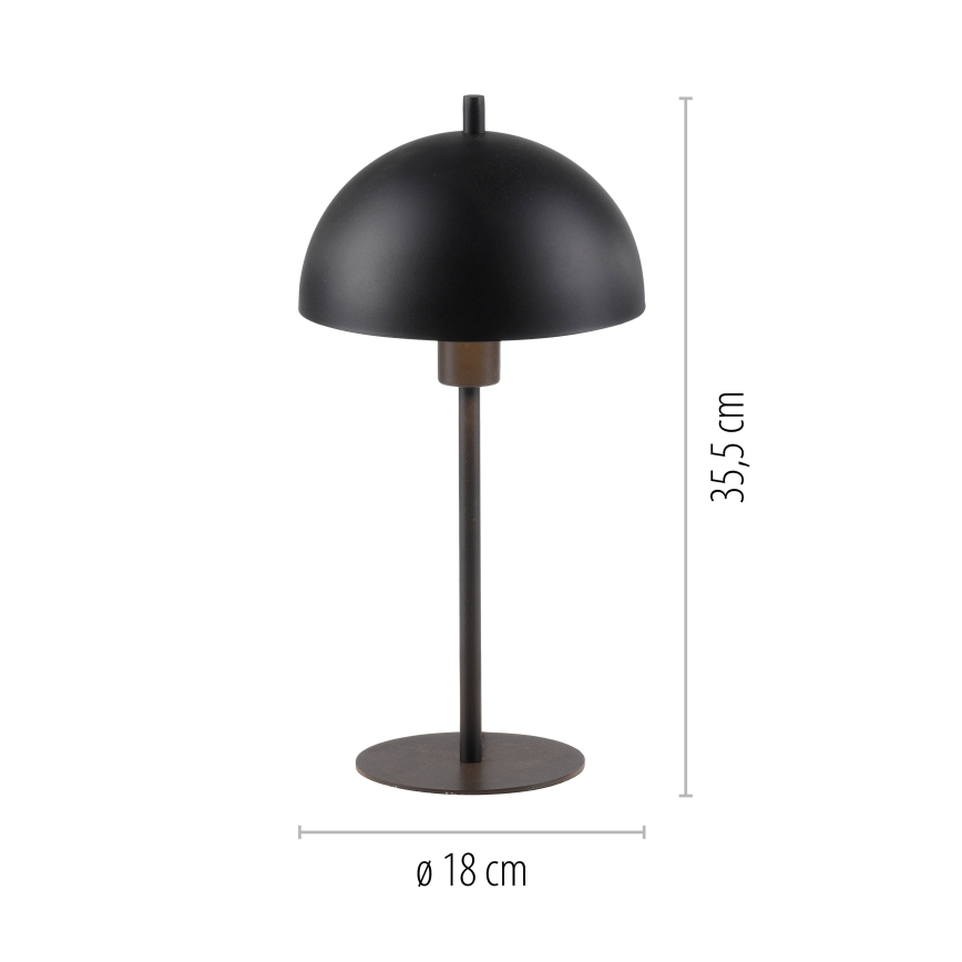 Schöner Wohnen 11726-18 - Stolná lampa ALI 1xE14/15W/230V čierna