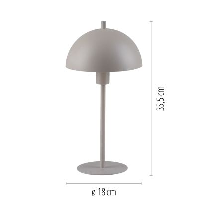 Schöner Wohnen 11726-39 - Stolná lampa ALI 1xE14/15W/230V sivá