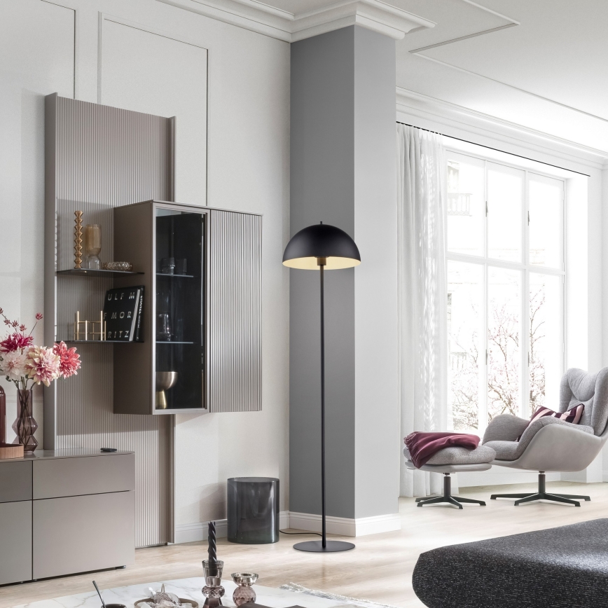 Schöner Wohnen 11727-18 - Stojacia lampa ALI 1xE27/25W/230V čierna