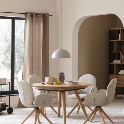 Schöner Wohnen 11728-39 - Závesné svietidlo ALI na lanku 1xE27/25W/230V pr. 38 cm sivá